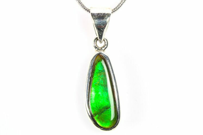 Stunning Ammolite Pendant (Necklace) - Sterling Silver #278382